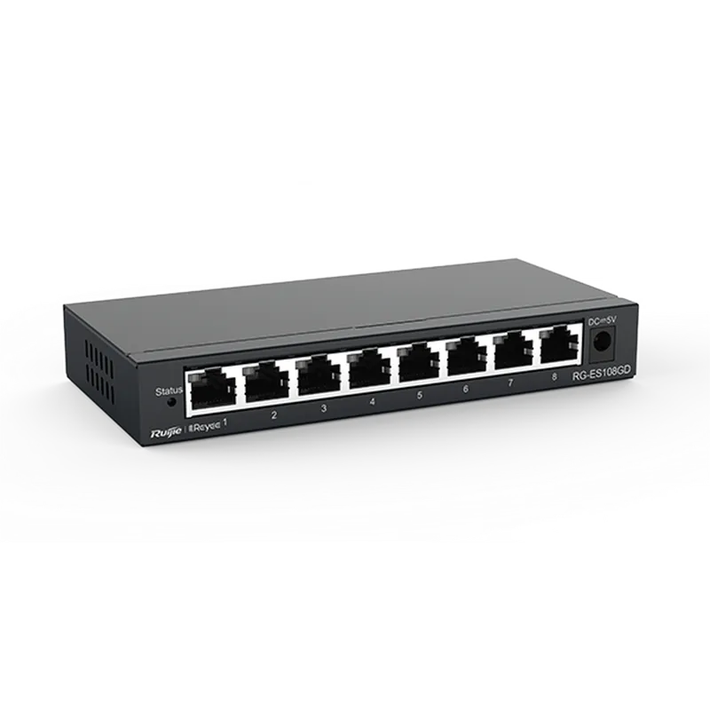 Reyee RG-ES205GC-P 5 Portlu, 10/100/1000 Gigabit, Yönetilebilir Switch, 4 Port PoE+ (54W)