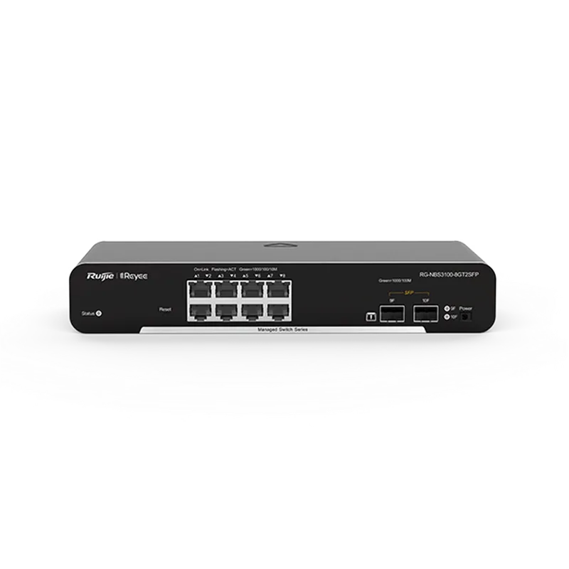 Reyee RG-NBS3100-8GT2SFP 8 Portlu, 10/100/1000 Gigabit, L2 Yönetilebilir Switch, 2 SFP