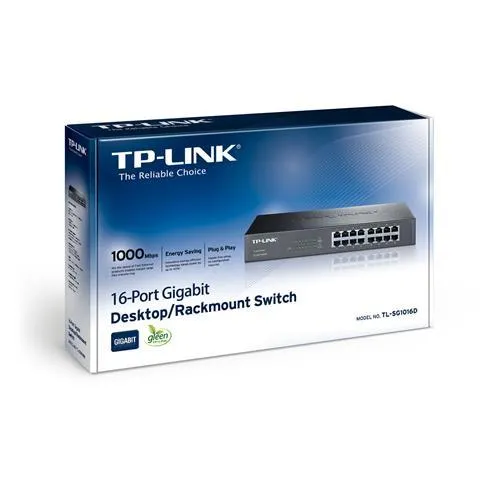 TP-Link TL-SG1016D 16Port Gigabit Rackmount Switch